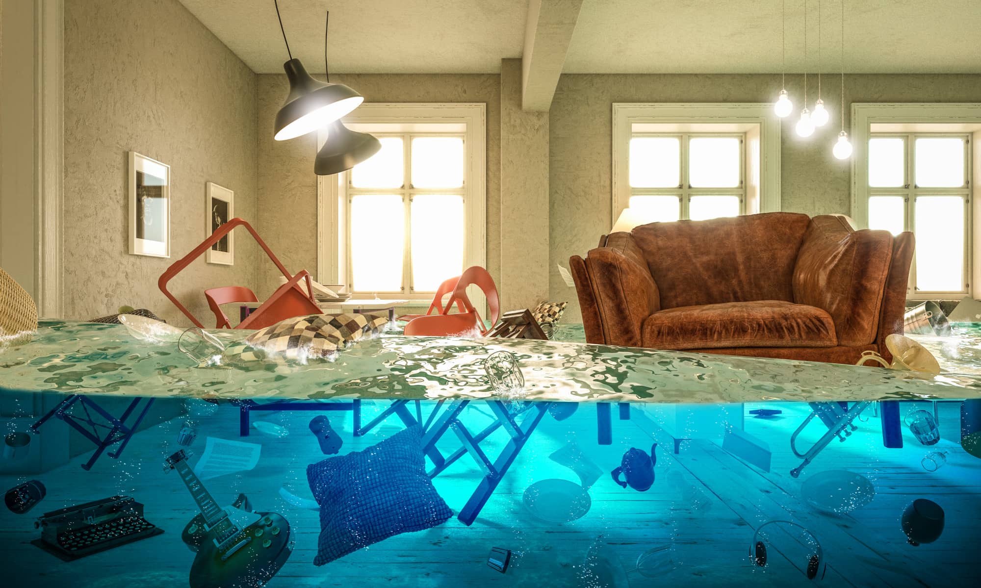 Picture of a Flooded Living Room